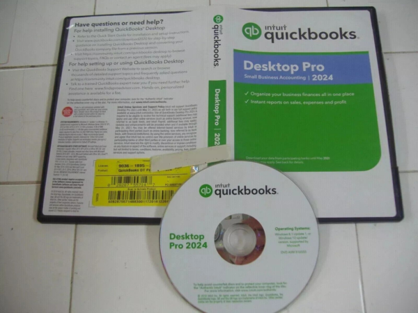 QuickBooks Desktop Pro 2024 DVD - Full version - USA